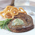 Rib-Eye Steaks with Gorgonzola Butter